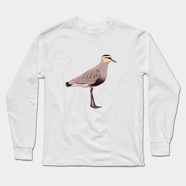 Sociable Lapwing illustration Long Sleeve T-Shirt by kokayart